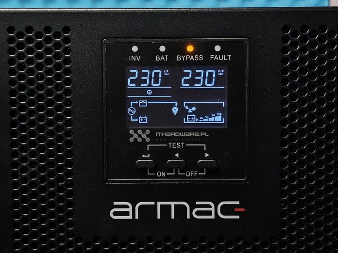 Test Armac Office On-Line PF1 2000VA LCD – solidny UPS z ochroną przed kurzem