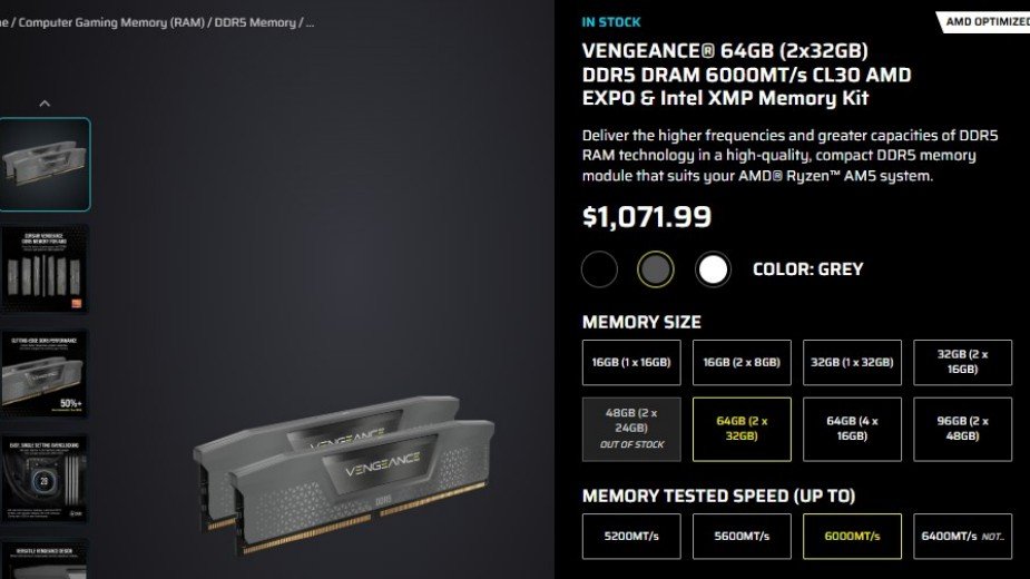 Corsair znów podpadł z DDR5. Dali rabat na przeprosiny i od razu podnieśli ceny