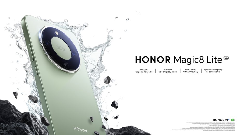 HONOR Magic8 Lite to smartfon, który zmienia zasady