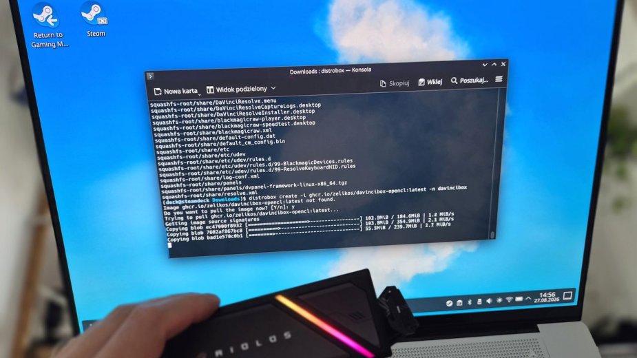 Jak skonfigurować DaVinci Resolve do pracy pod Steam OS (Arch Linux)? Krok po kroku