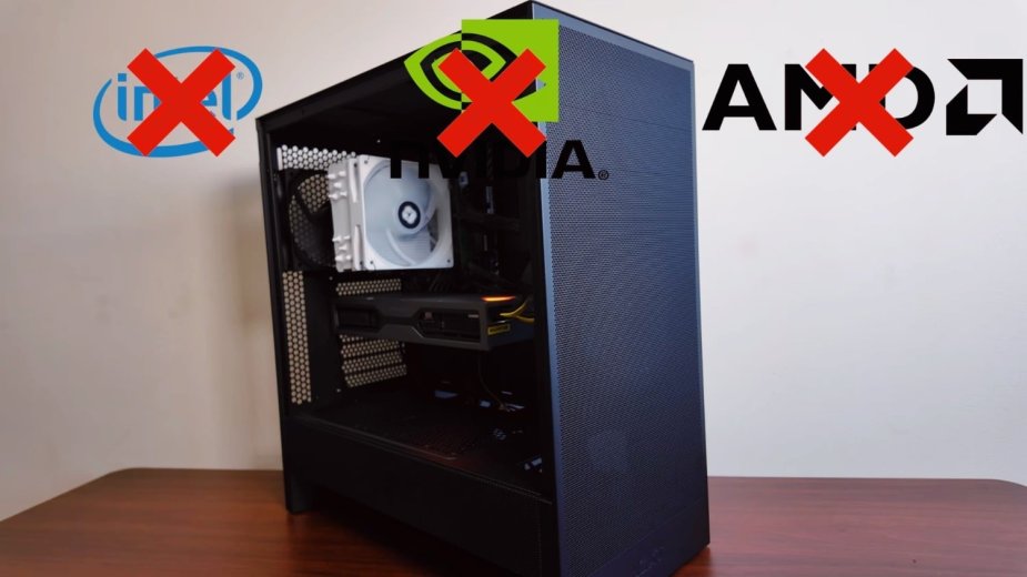 Ten komputer nie posiada żadnych podzespołów od Intela, AMD i NVIDII. I działa