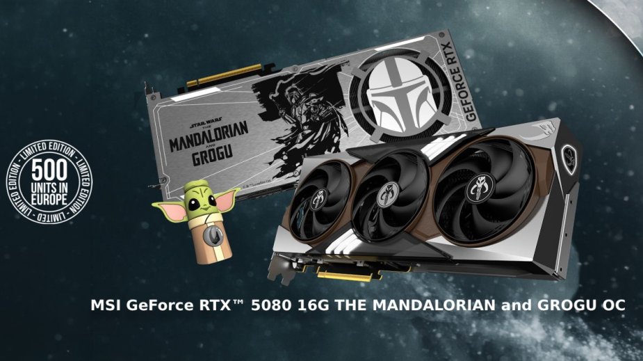 Limitowana RTX 5080 od MSI: Mandalorian i Grogu na Twojej karcie graficznej