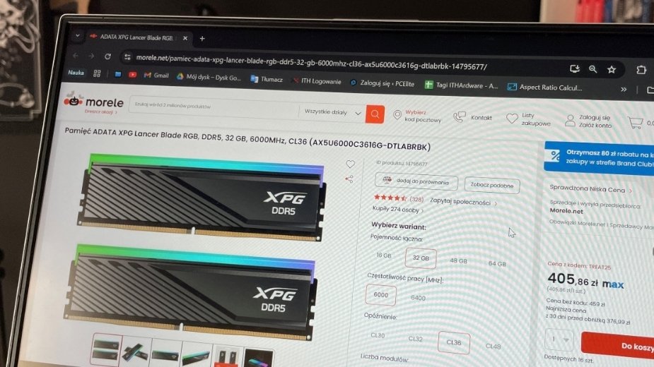 Morele tnie ceny na potęgę. W ofercie turbo tanie DDR5