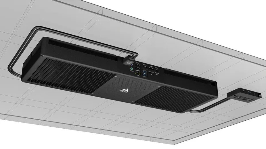 Komputer przyklejony pod blatem i Ryzen AI 9 w środku. Arctic idzie pod prąd