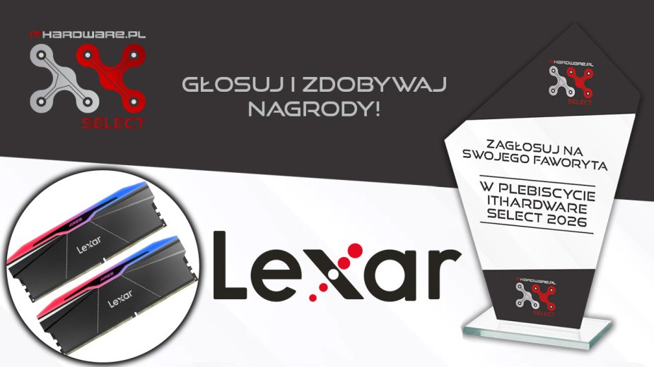 Lexar Ares RGB nominowany w plebiscycie ITHardware Select 2026! Głosuj i wygrywaj nagrody!