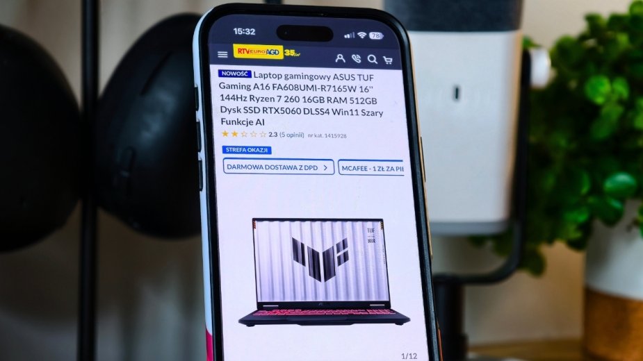 RTX 5060 z TGP 115 W na pokładzie. Świetna okazja na laptopa ASUS