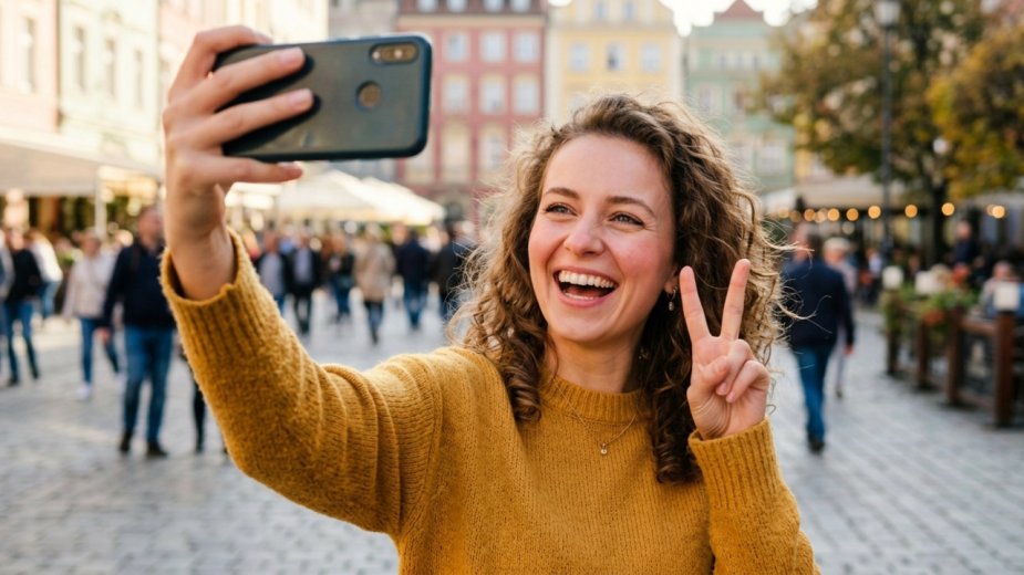 Pobierają odcisk palca z... selfie. To się porobiło