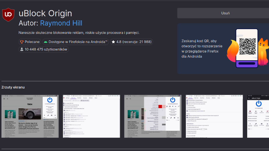 uBlock Origin się poddał. Reklamy Facebooka są zbyt trudne do zablokowania