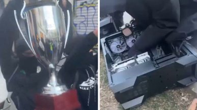Zamieszki we Francji. Szabrownicy wynieśli trofea i komputery gigantów esportu