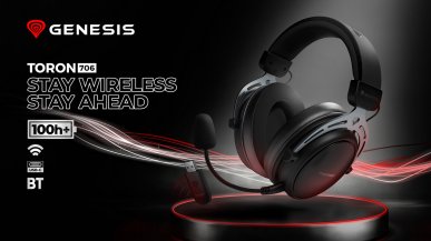 GENESIS Toron 706 - nowy bezprzewodowy headset z czasem pracy do 100 godzin