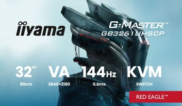 iiyama wprowadza G-Master Red Eagle GB3261UHSCP-B1 - gamingowy monitor 4K 144 Hz