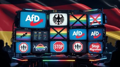 Niemiecka prawica wykorzystuje AI do masowej produkcji propagandy. Śledztwo ujawnia platformę AfD