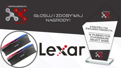 Lexar Ares RGB nominowany w plebiscycie ITHardware Select 2026! Głosuj i wygrywaj nagrody!