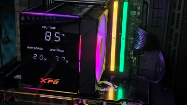 Test XPG Maestro 62DA. Efektowne chłodzenie powietrzne z ekranem na topie