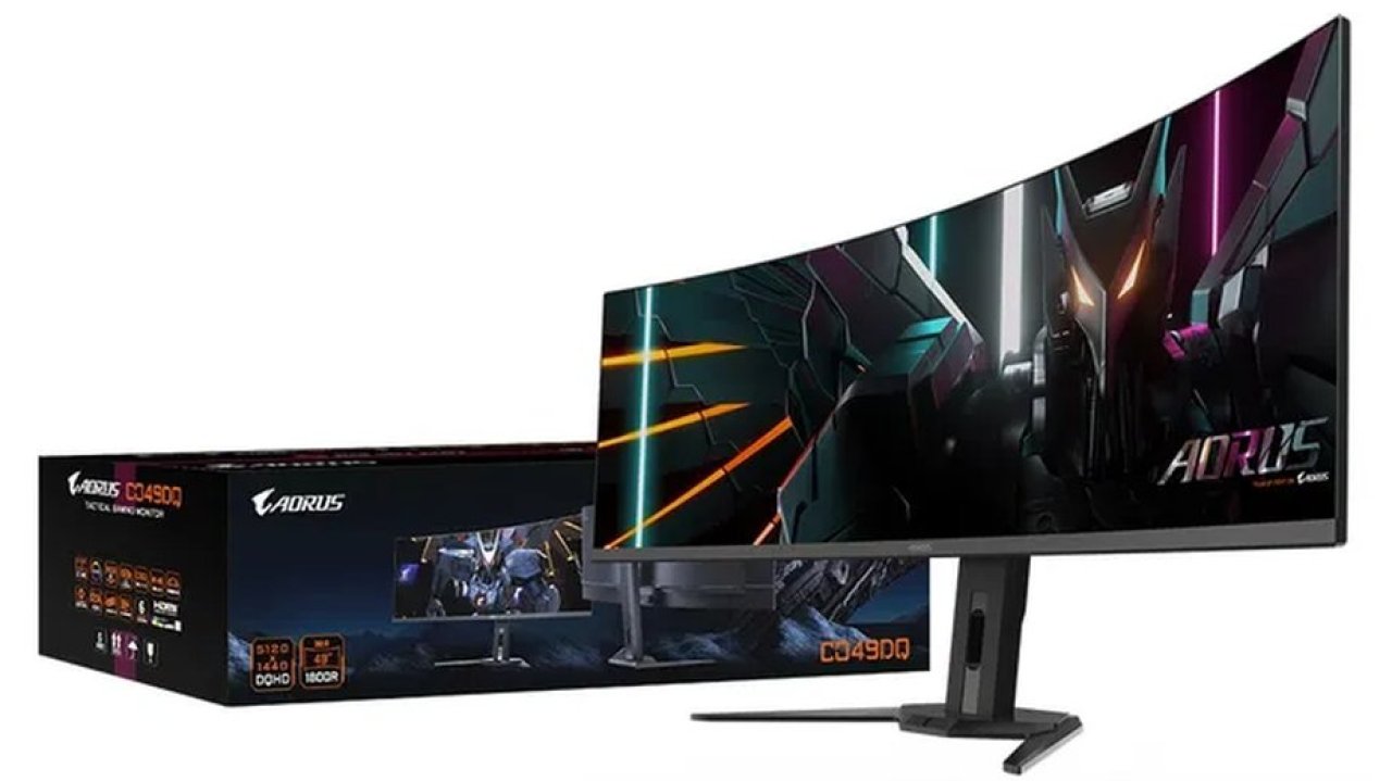 GIGABYTE AORUS CO49DQ 49インチ OLED Gigabyte AORUS CO49DQ OLED - Monitory LED 32