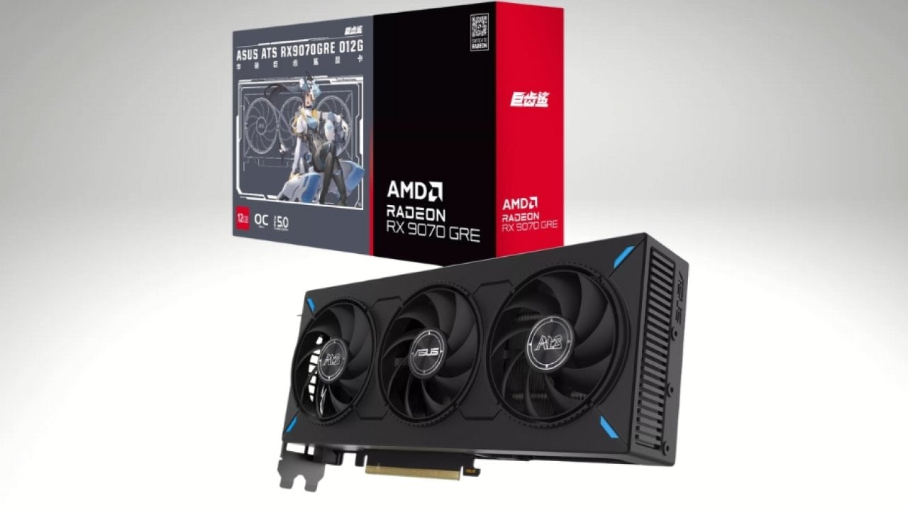 Radeon RX 9070 GRE od ASUSa ze specyfikacją
