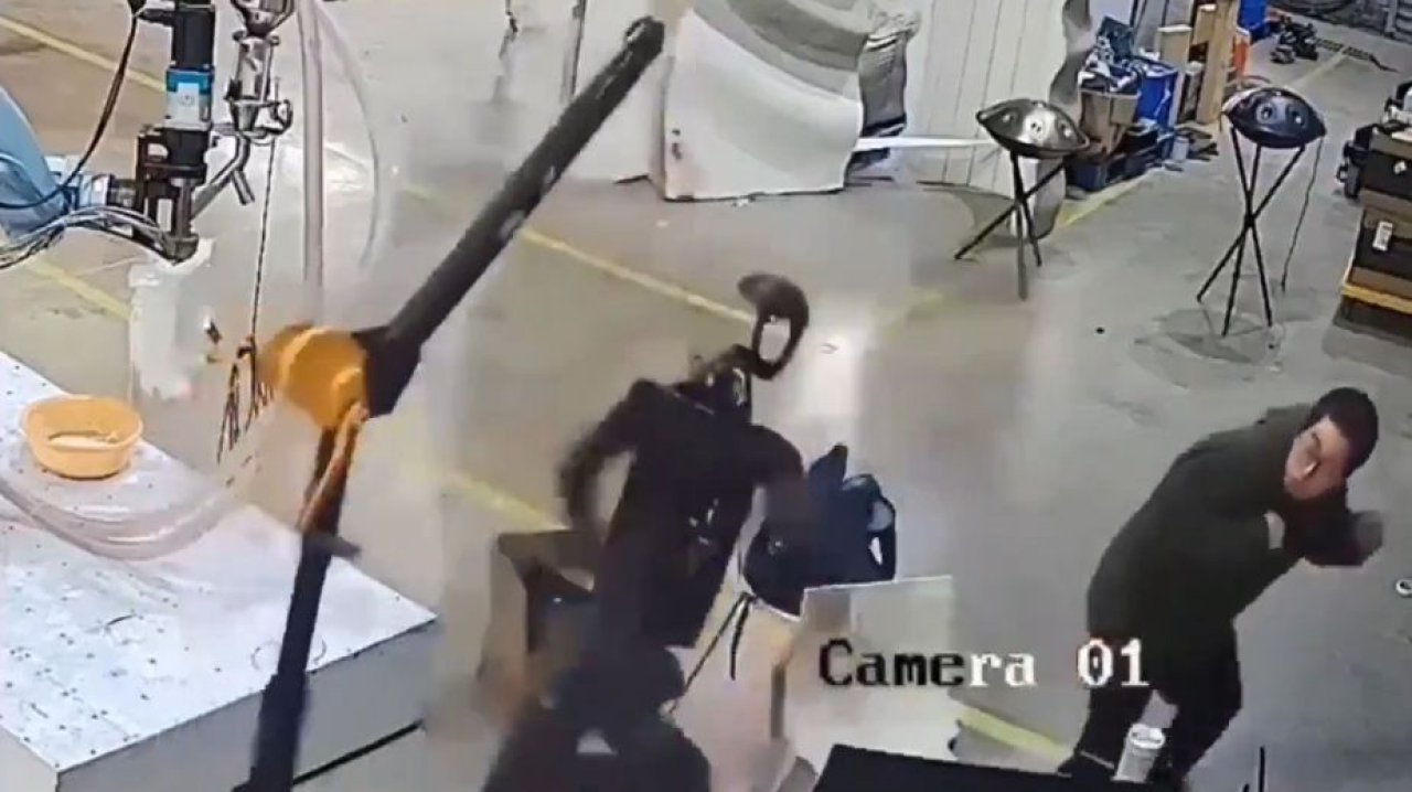 Bunt robota w fabryce - Unitree wpadł w szał, niemal raniąc pracowników