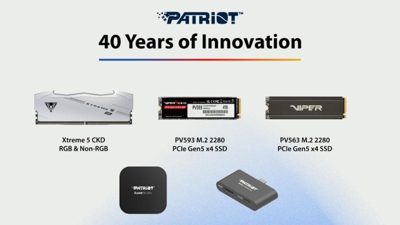 Patriot Memory prezentuje nowe dyski i pamięci na targach COMPUTEX 2025