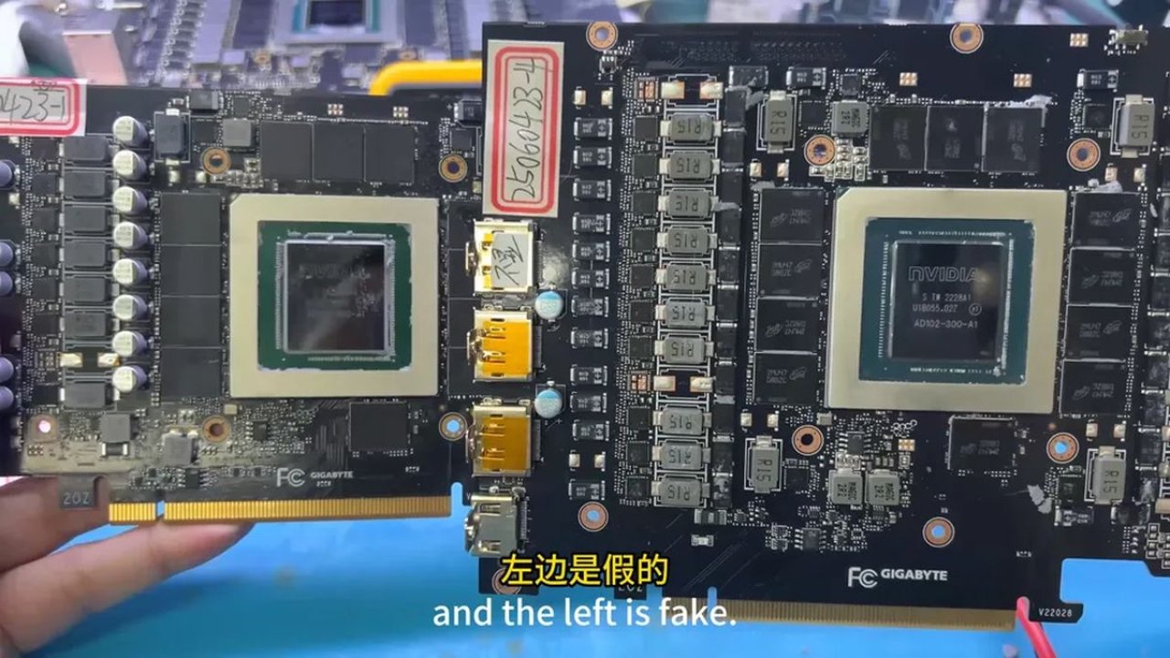 Myślał, iż kupił cztery karty GeForce RTX 4090. Fałszerze coraz lepsi