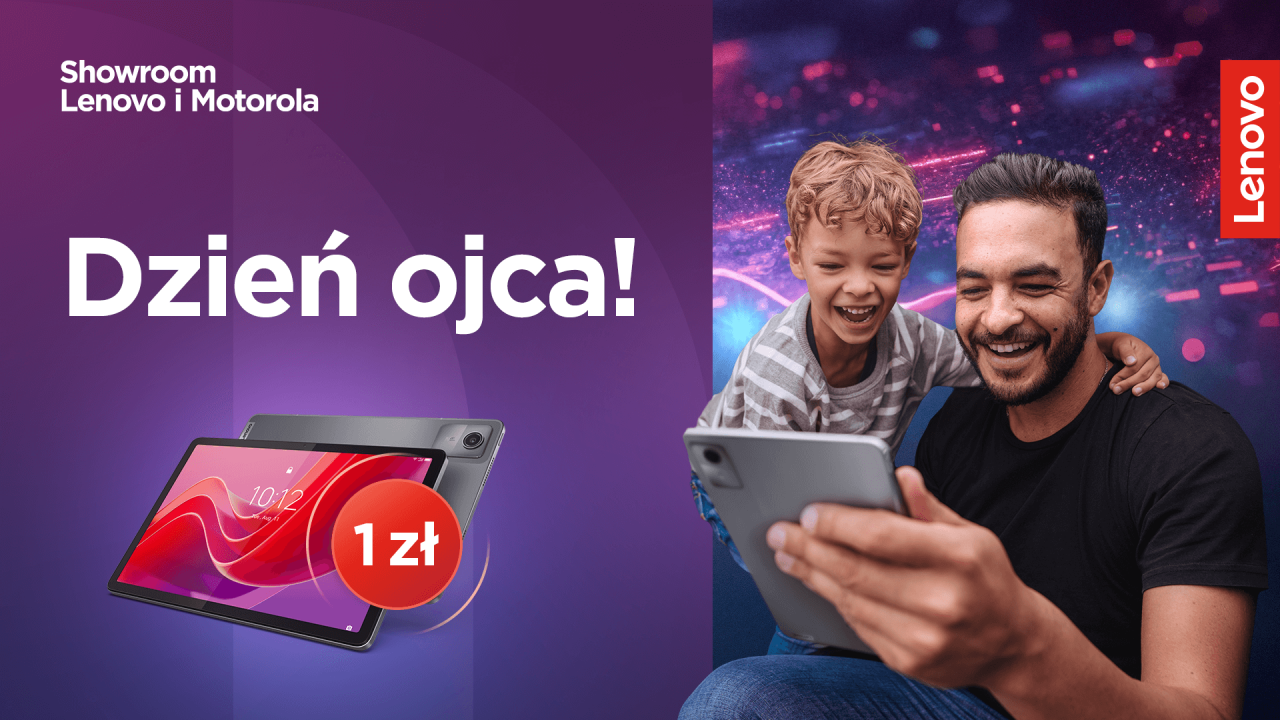 Prezent na Dzień Ojca? Lenovo ma świetną promocję z tabletem za złotówkę!
