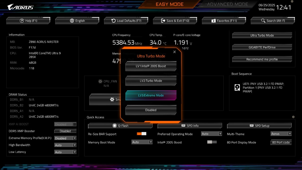 Nawet o 35% lepsza wydajność na Intelu. Gigabyte dodaje Ultra Turbo Mode