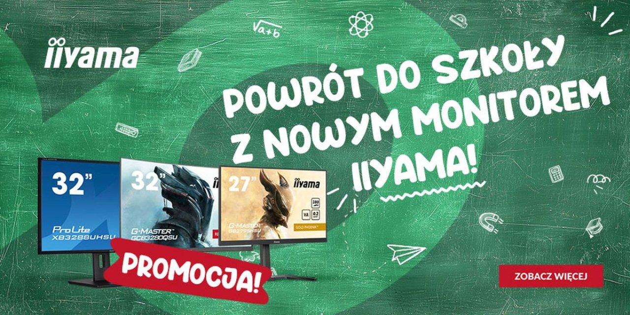 Iiyama startuje z promocją na powrót do szkoły. Monitory choćby 300 zł taniej
