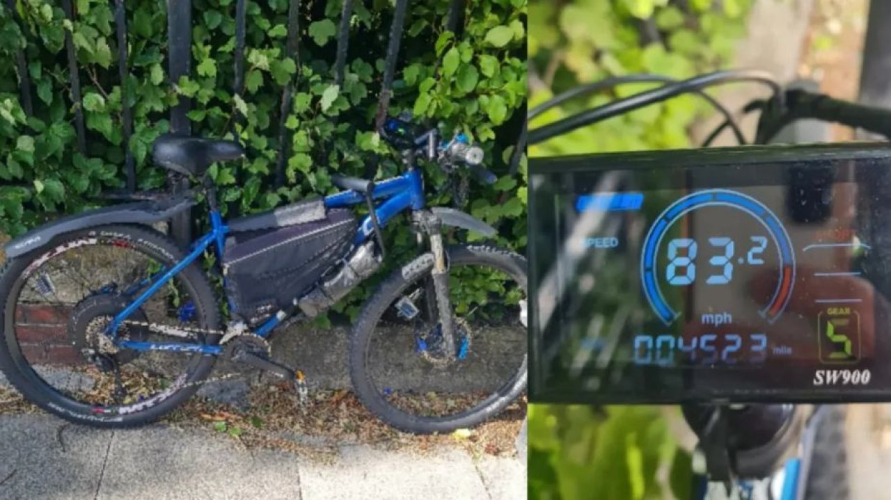 130 km/h na rowerze elektrycznym. Brytyjska policja nigdy czegoś takiego nie widziała