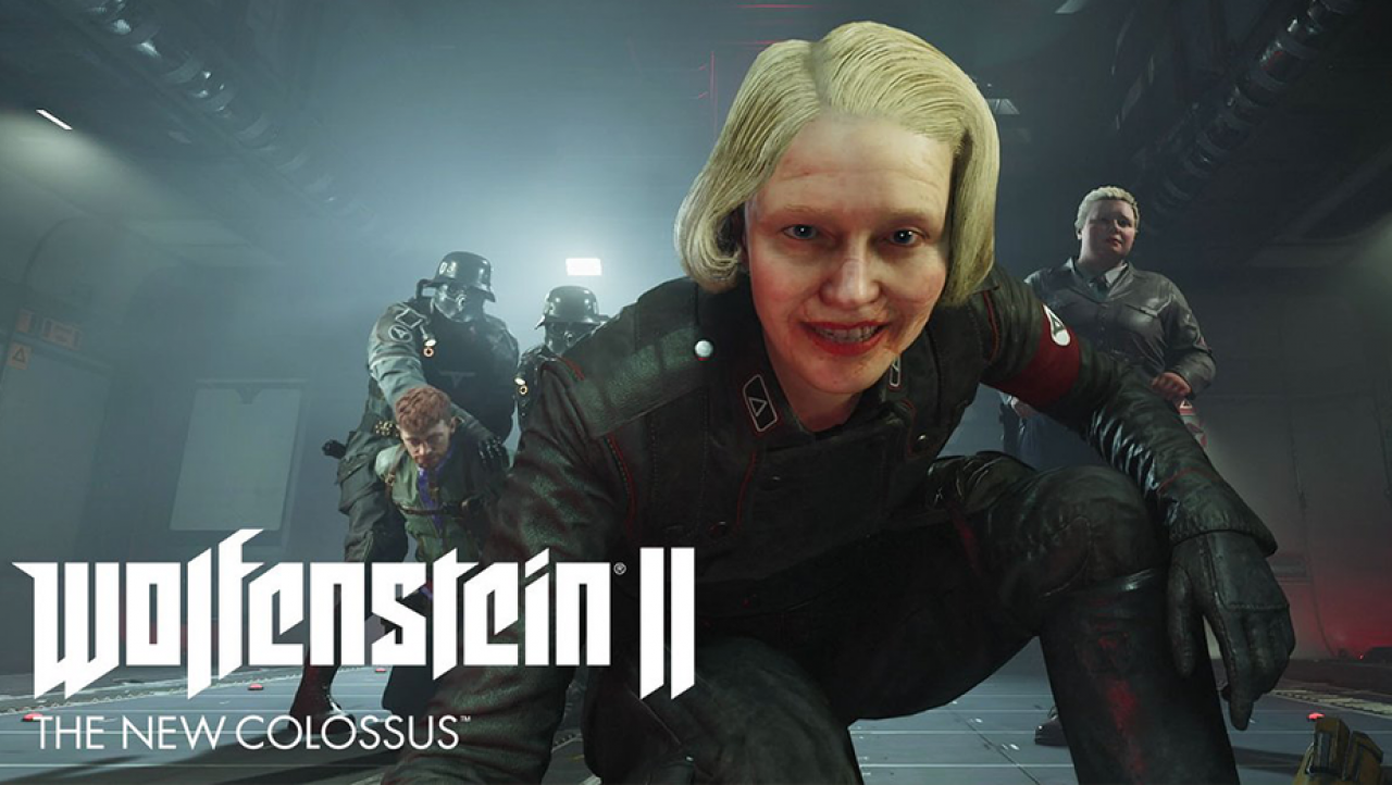 Девайсе энгель кто это. Вольфенштайн фрау Энгель. Ирене Энгель Wolfenstein. Wolfenstein 2 the New Colossus фрау Энгель