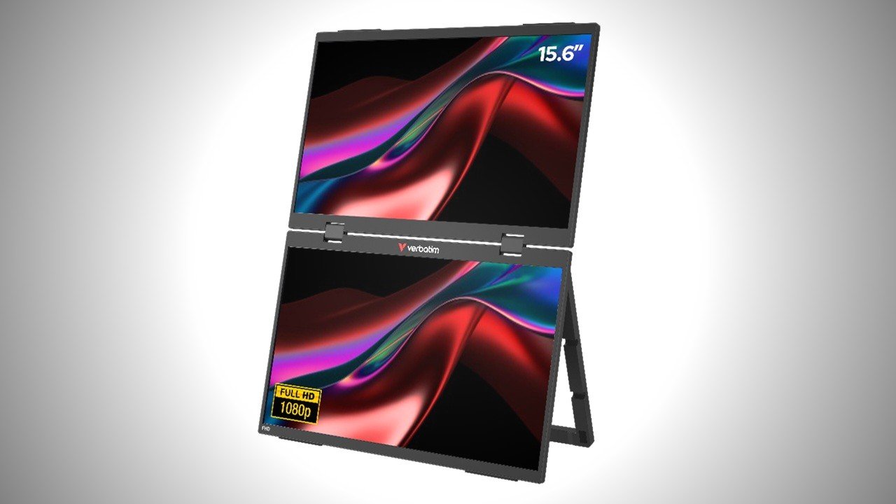 Mobilne biuro zawsze pod ręką – przenośny monitor Verbatim z dwoma ekranami