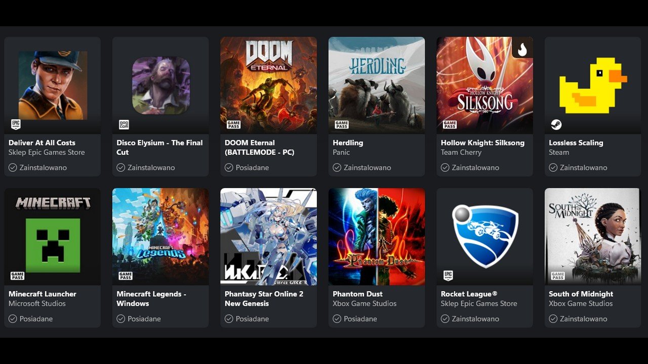 Aplikacja Xbox uruchamia gry ze Steam, GOG i Epic. Koniec z chaosem launcherów