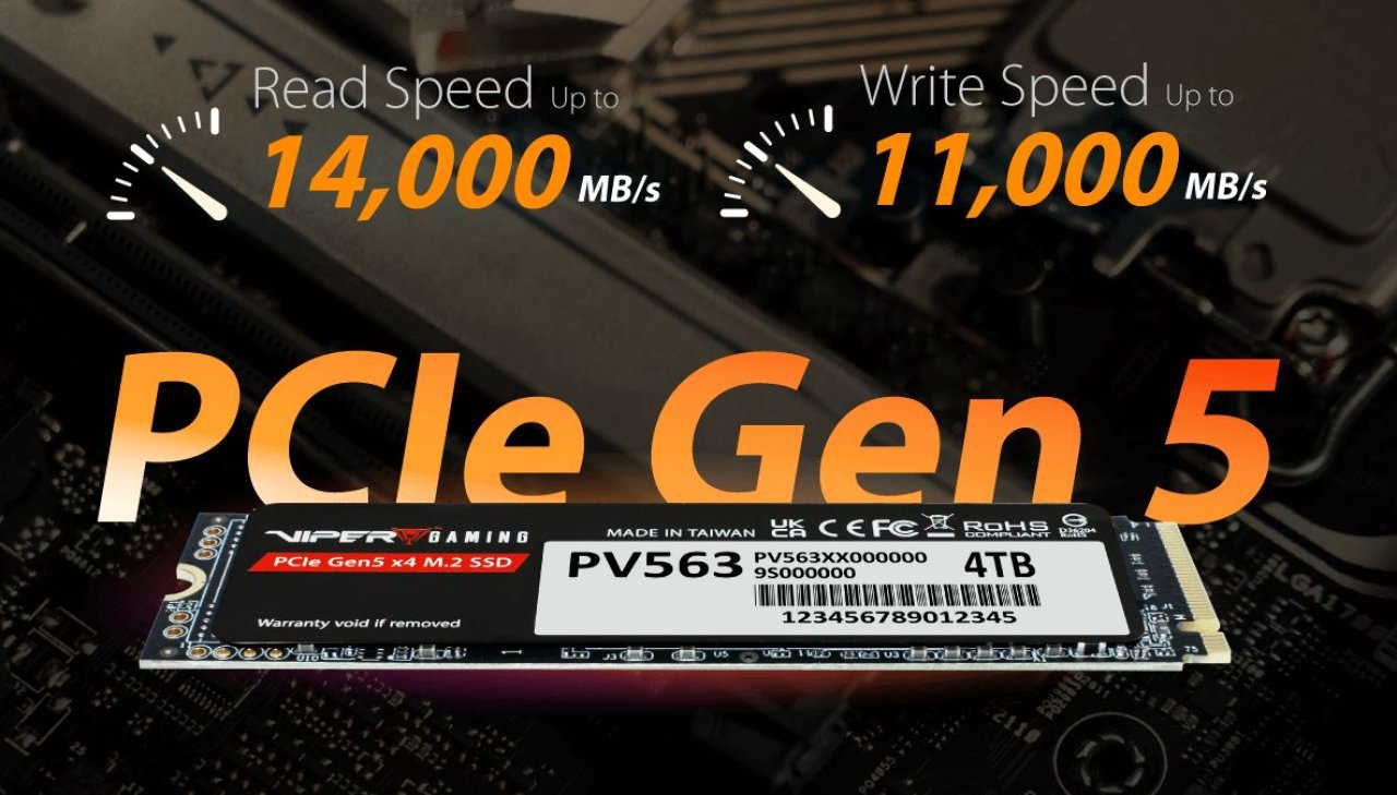 Nowe dyski Viper PV563 i PA523. Patriot Memory stawia na dostępność technologii Gen5 SSD