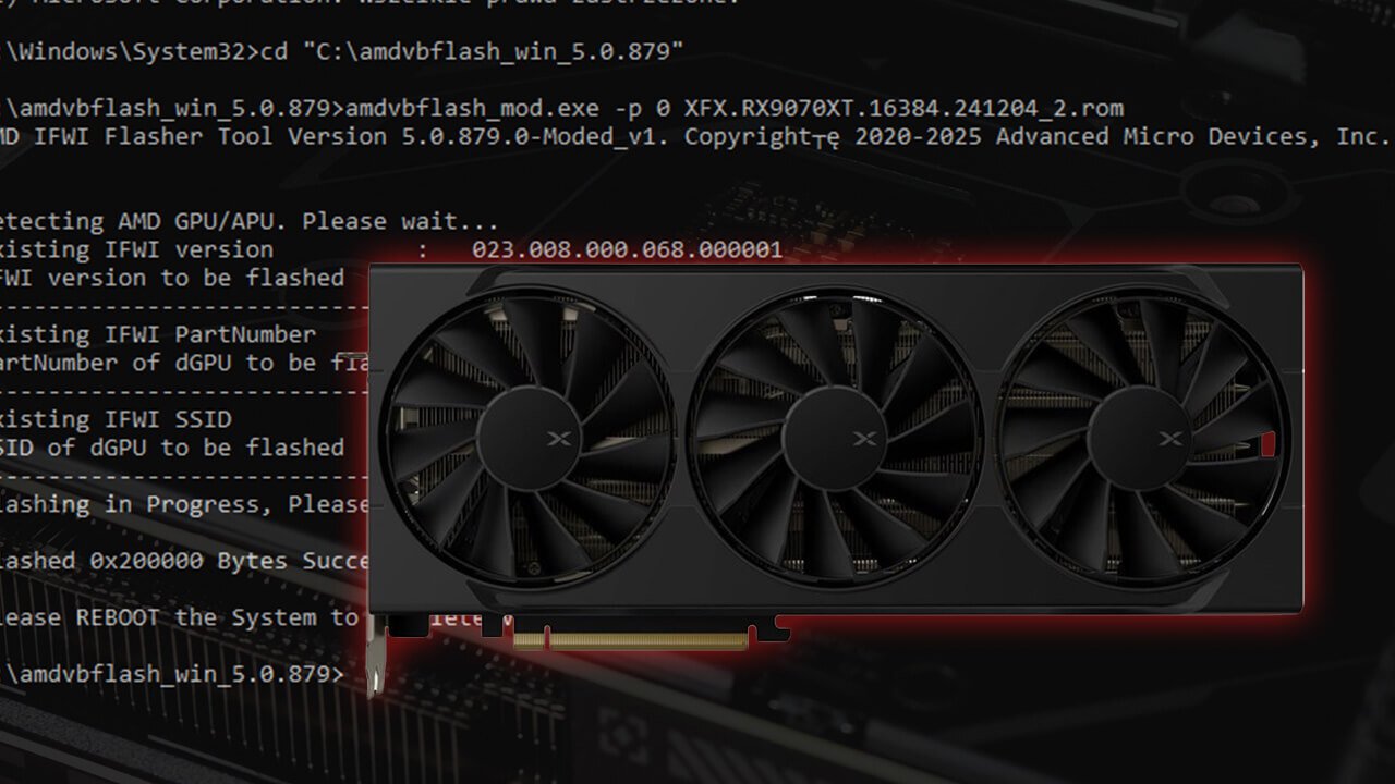 Przyspiesz swojego RX 9070. Test modyfikacji BIOS-em od RX 9070 XT