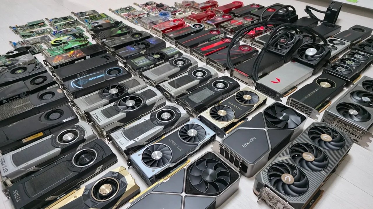 Zebrał karty graficzne z ostatnich 30 lat. Kolekcja jest imponująca