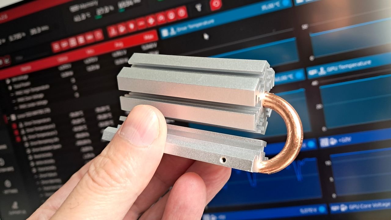 Kupiłem radiator na SSD NVME 4.0 za 40 zł. Oto efekty