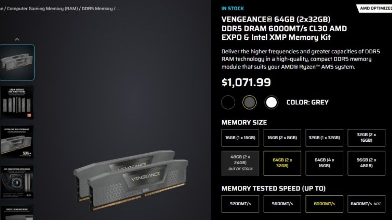 Corsair znów podpadł z DDR5. Dali rabat na przeprosiny i od razu podnieśli ceny