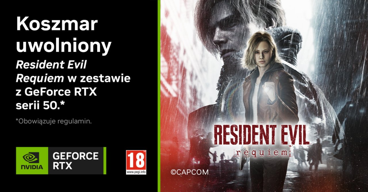 Resident Evil Requiem gratis z RTX 50 i kolejne gry z DLSS 4