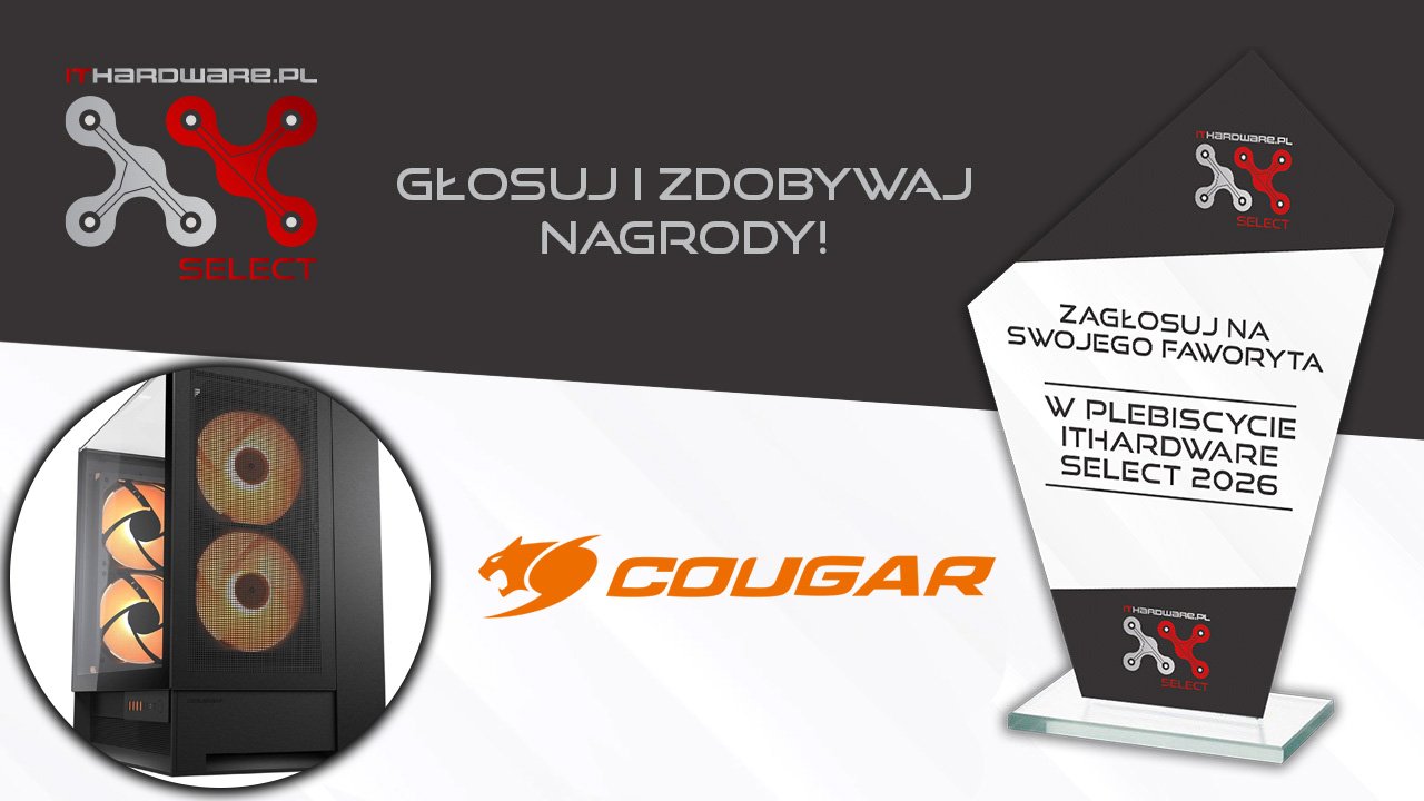 Cougar OmnyX nominowana w plebiscycie ITHardware Select 2026. Głosuj i wygrywaj!