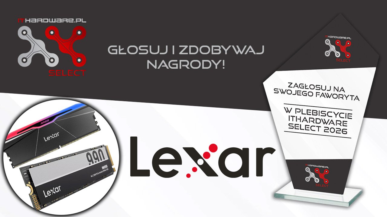 Zagłosuj w Plebiscycie ITHardware Select 2026 i wygraj nagrody od Lexar!