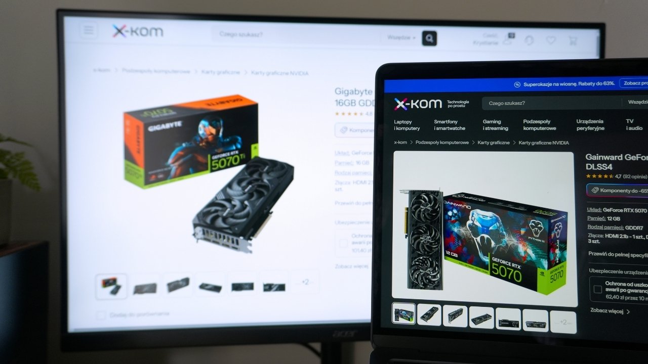 Ceny RTX 5070 i 5070 Ti spadły. Dobra okazja na upgrade
