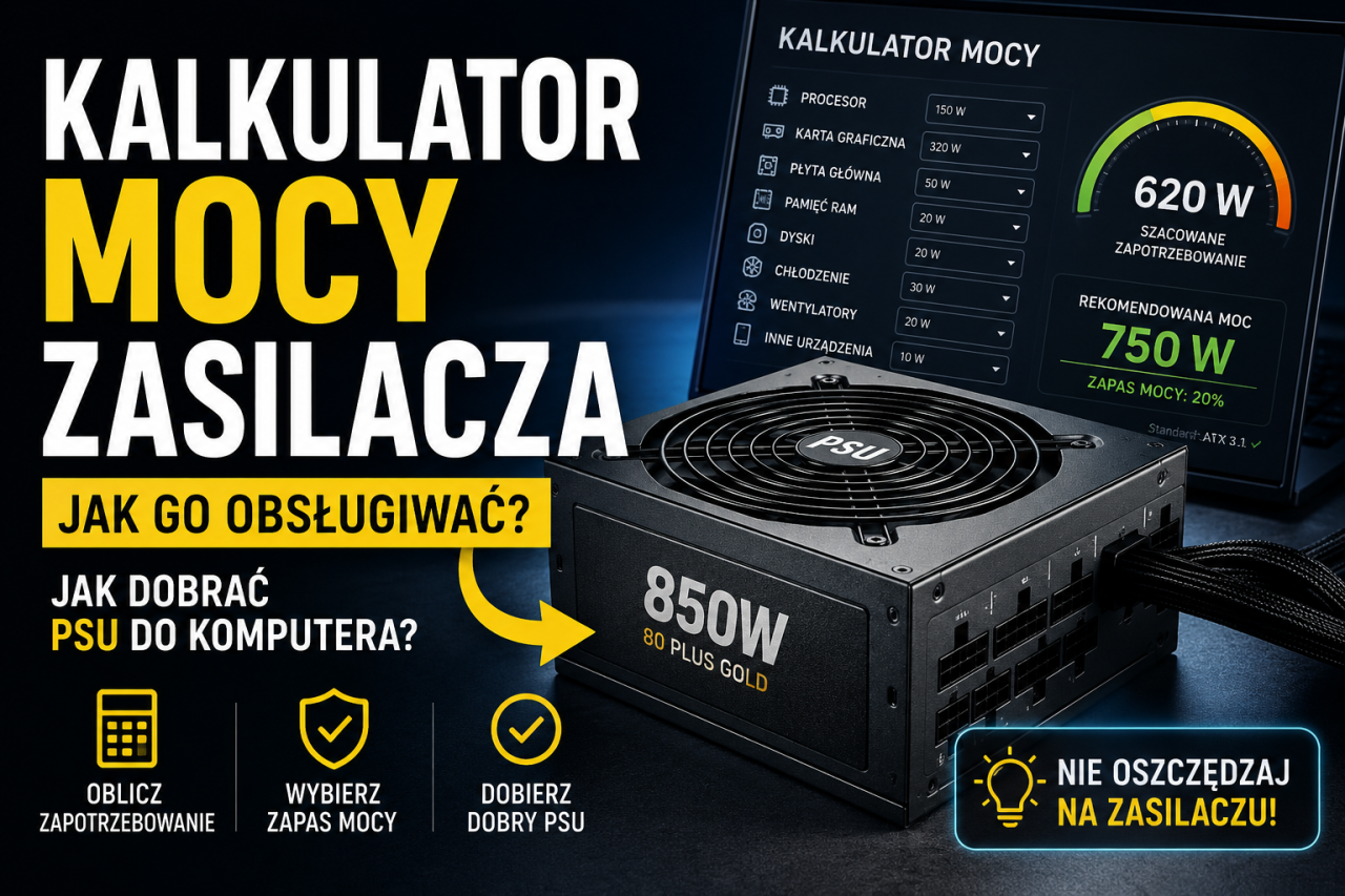 Kalkulator mocy zasilacza. Jak dobrać PSU do komputera?