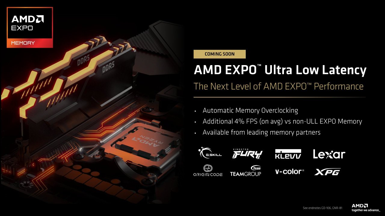 Te pamięci DDR5 mają przyspieszyć gry choćby o 13%. AMD zapowiada EXPO Ultra Low Latency