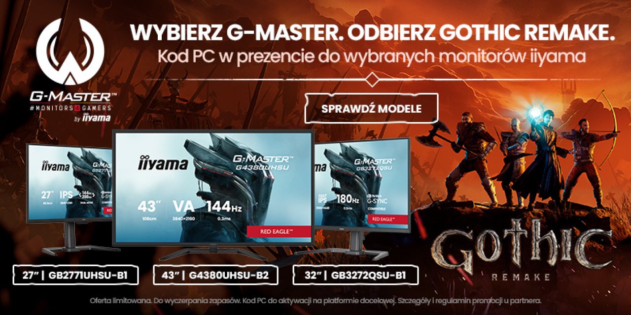 Iiyama G-Master i THQ Nordic łączą siły przy polskiej premierze Gothic Remake