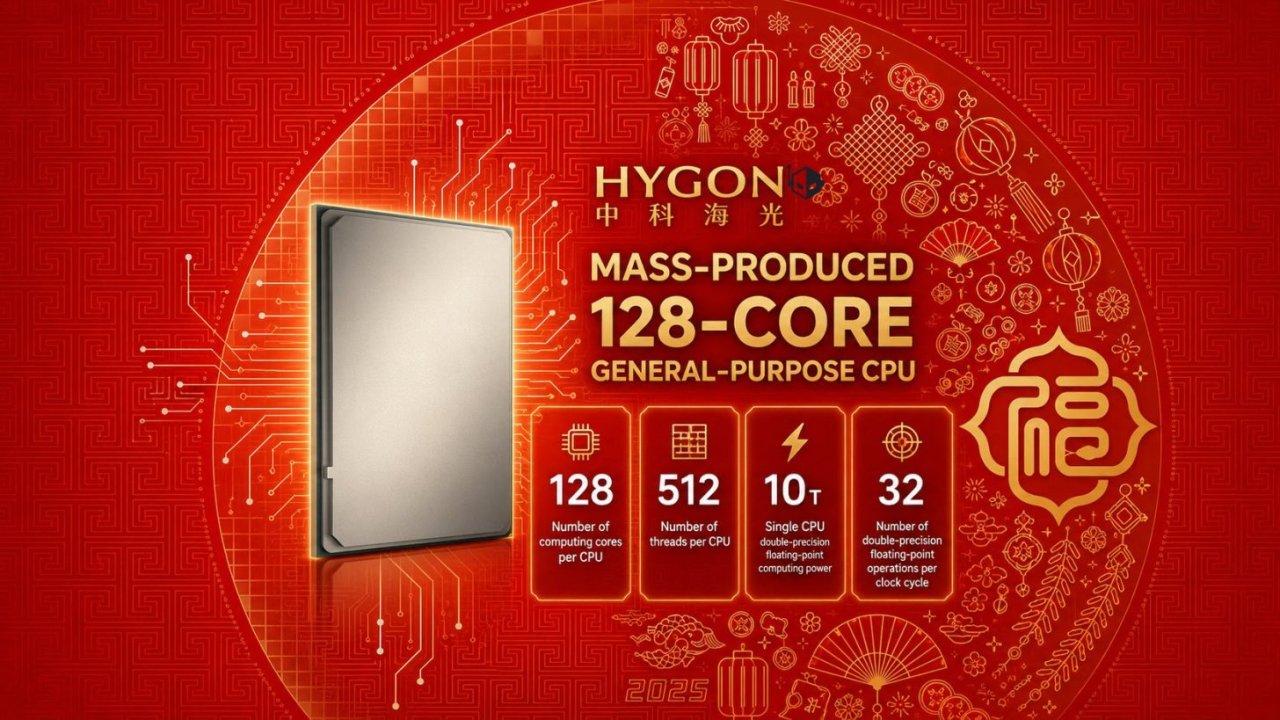 Chiny chcą pobić Intel i Nvidię. Hygon zapowiada CPU z 512 wątkami i własne akceleratory AI
