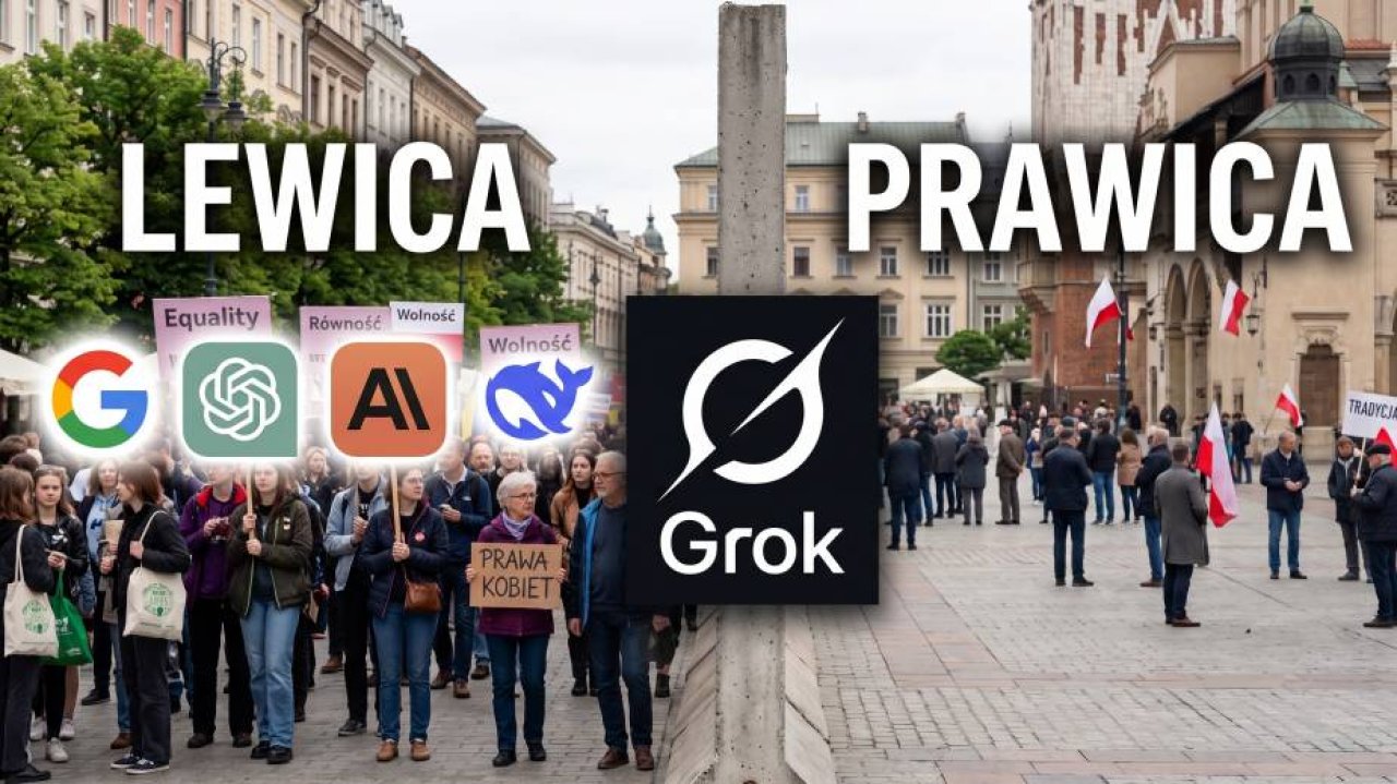 ChatGPT, Claude i Gemini mają identyczne lewicowe poglądy. Tylko Grok się wyróżnia