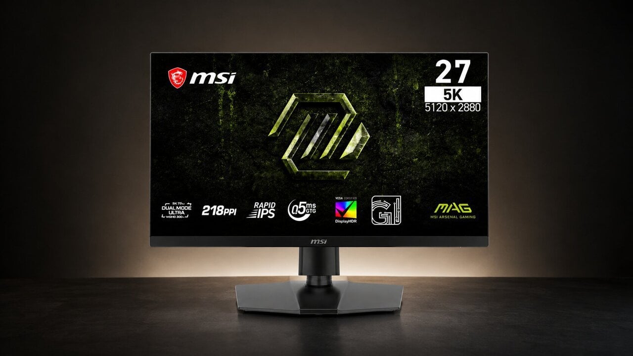MSI MAG 271KPD7 łączy 5K i 300 Hz. Jeden monitor do pracy i grania
