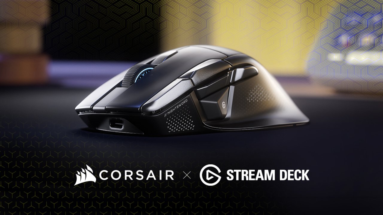 CORSAIR rozszerza ekosystem Stream Deck o mysz gamingową NIGHTSWORD v2 WIRELESS SD