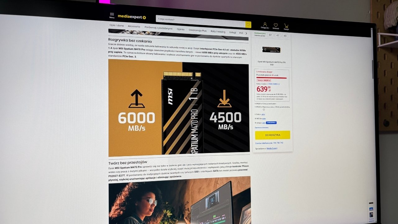 Upgrade PC w czasach drogich podzespołów? Ten SSD jest teraz w promocji