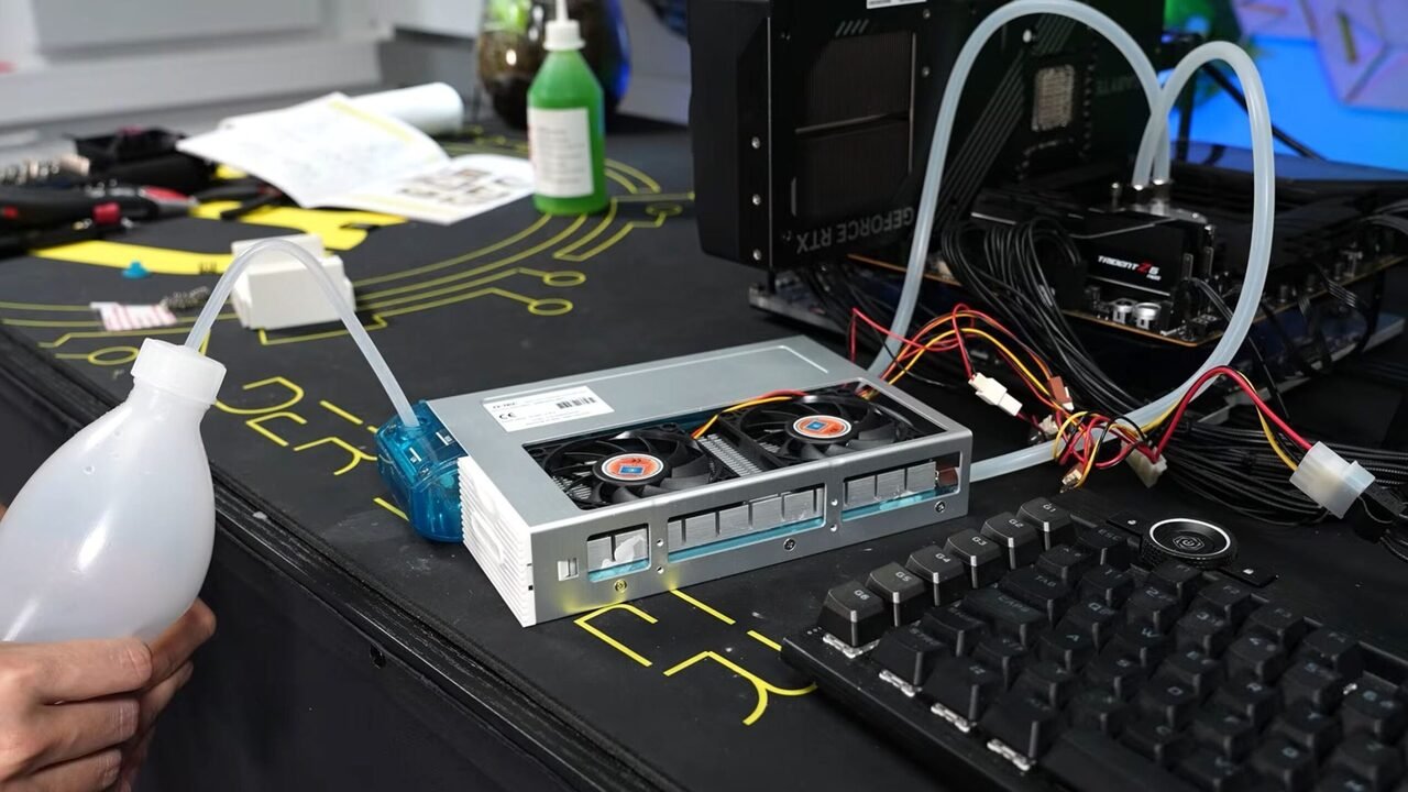 22-letnie chłodzenie podłączone do Ryzena 7 9800X3D. W grach poradziło sobie zaskakująco dobrze