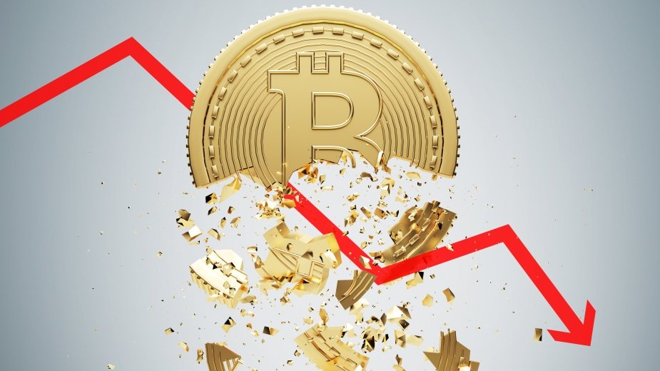 bitcoin wykres w dół