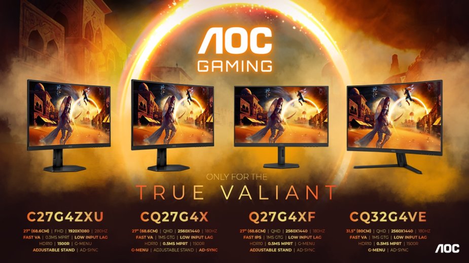 4 nowe monitory AOC GAMING G4 z funkcją MBR Sync